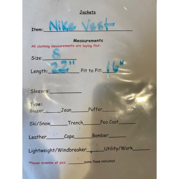 Nike Therma Fit Running Vest Turquoise Fleece Womens 215700-426 Size S - Picture 11 of 11